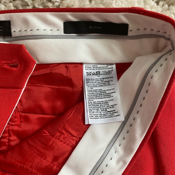 Banana Republic Sloan Pants Sz 2S Red - Picture 3 of 7